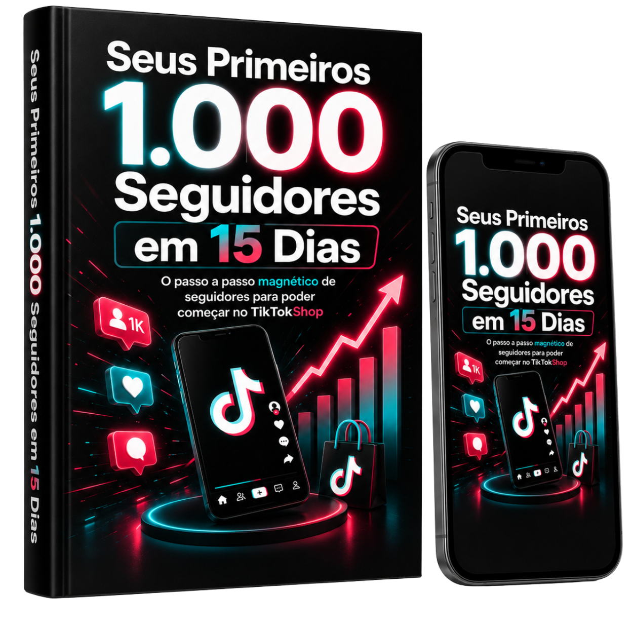 Guia Seus primeiros 1.000 seguidores no TikTok em 15 dias — mockup